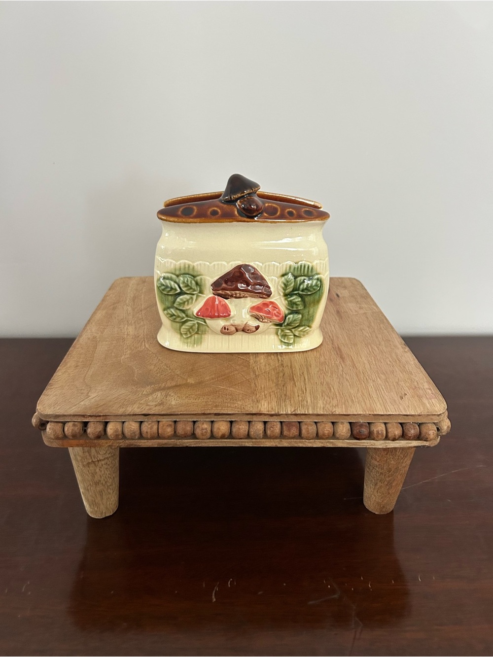 Vintage Empress by Haruta Mushroom Napkin Holder Made in Japan 1970s